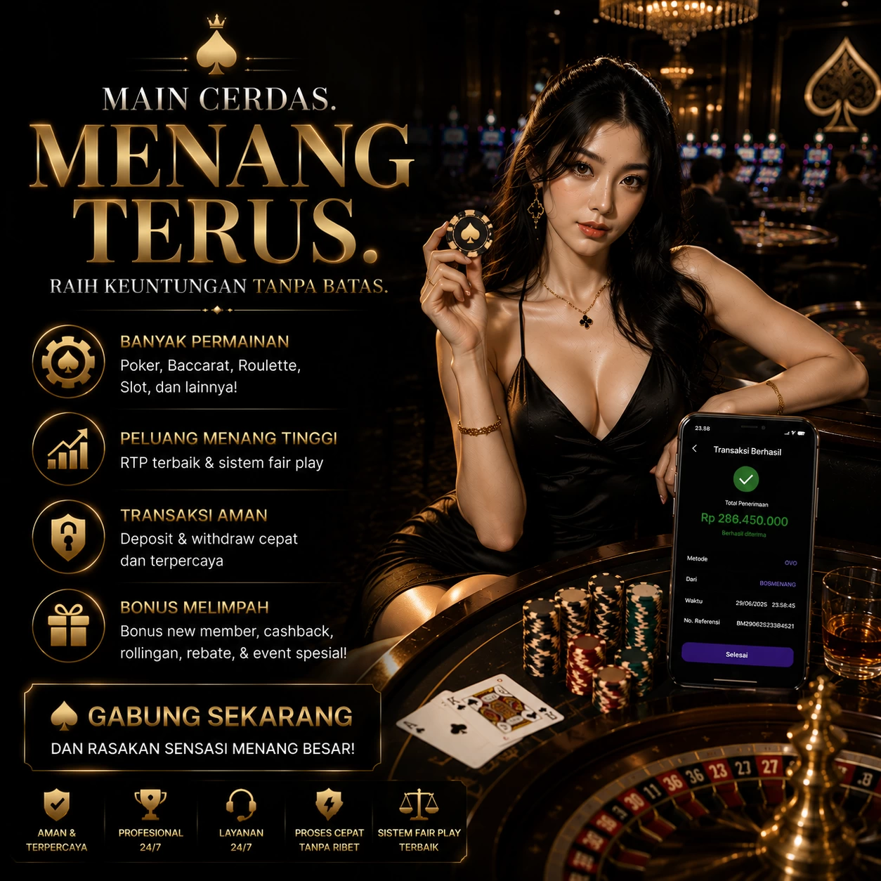 Tampilan antarmuka nabung77 APK v4.7.5 saat pengujian performa dan keamanan di perangkat Android